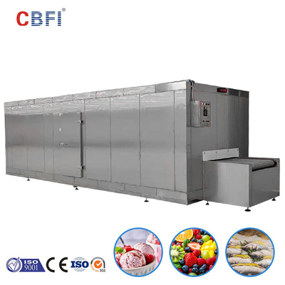 自動電気トンネルのファースト・フードIQFの送風フリーザー肉魚の急速冷凍機械