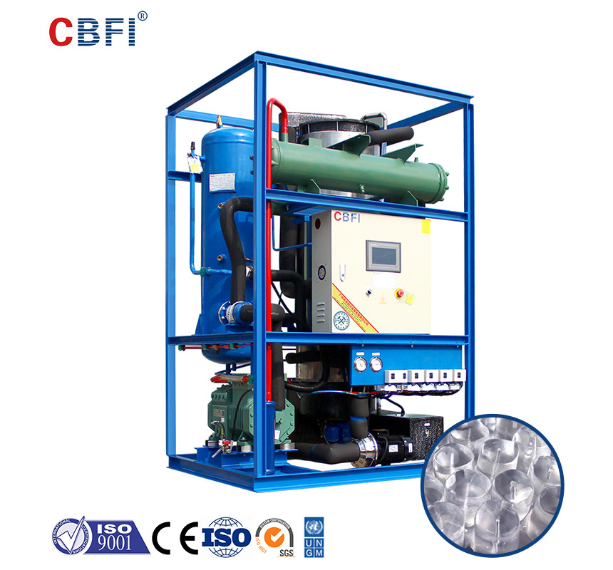 3 Tons Industrial Water Cooling Ice Tube Machine Tube Ice Business For Sale